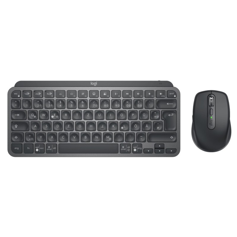 Logitech 920-011054 keyboard Mouse included RF Wireless + Bluetooth QWERTZ German Graphite